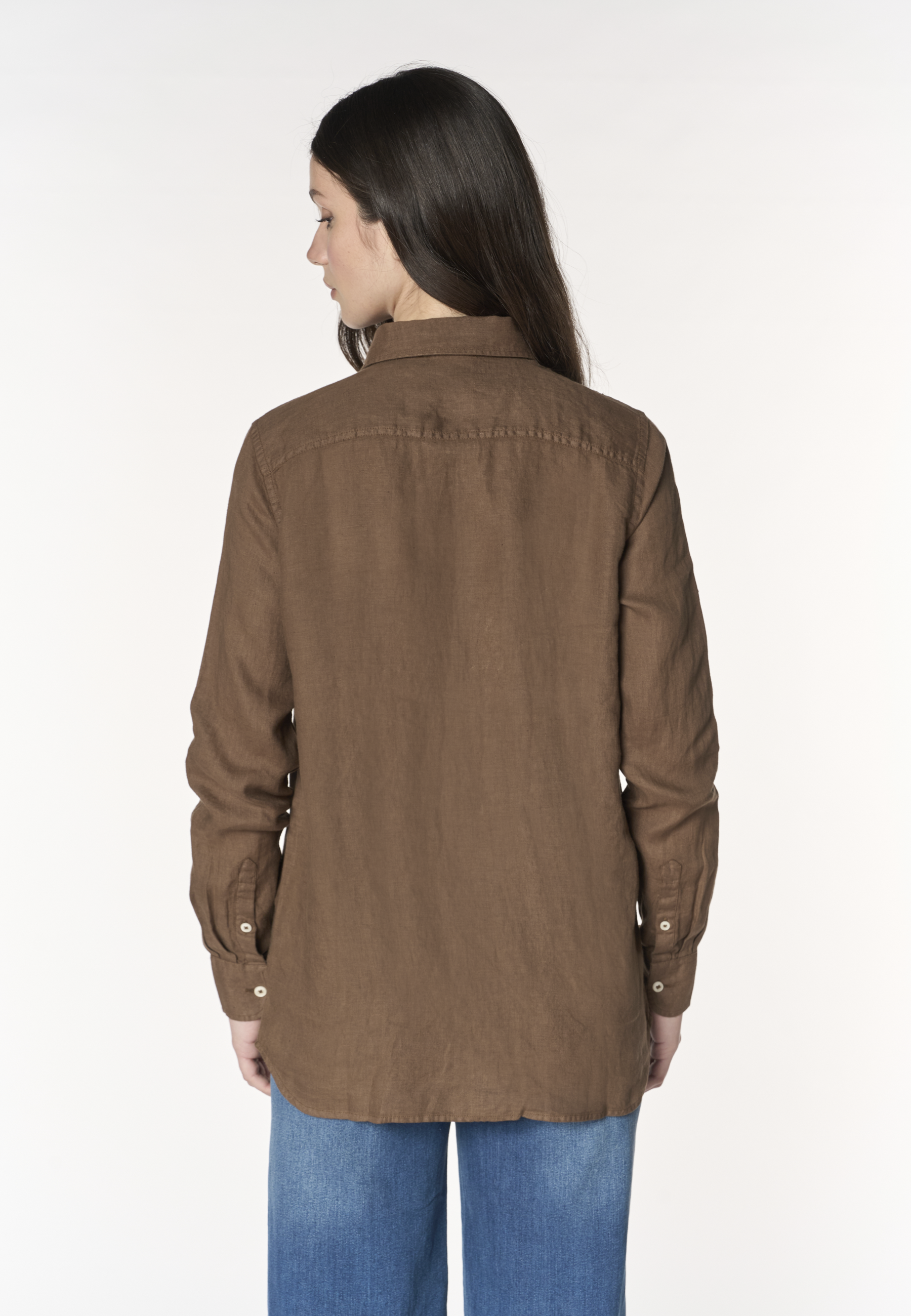 Camicia da donna in misto cotone e lino Premium Quality