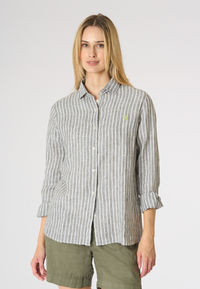 Camicia di lino a righe Premium Quality