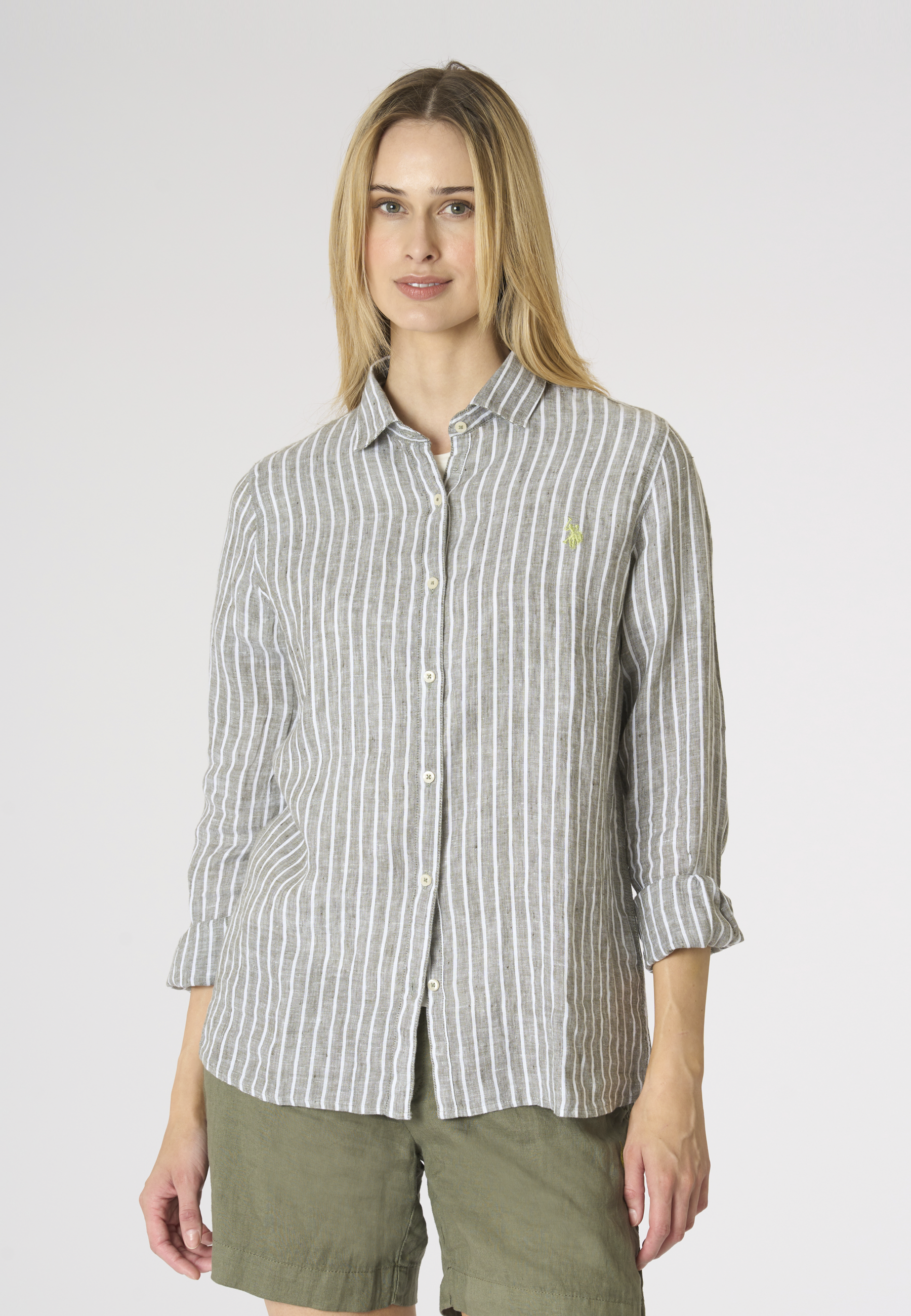 Camicia di lino a righe Premium Quality