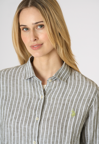Camicia di lino a righe Premium Quality