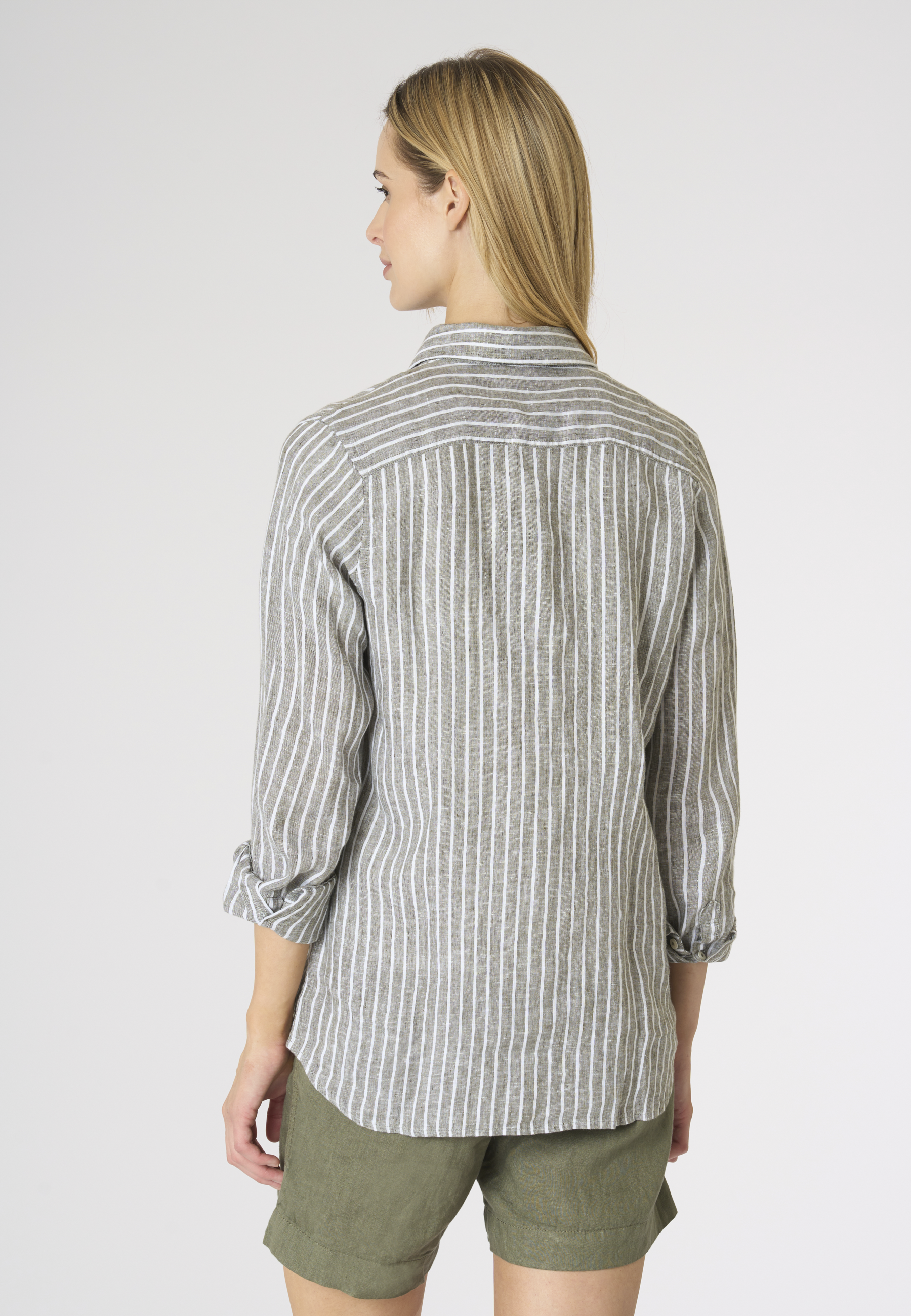 Camicia di lino a righe Premium Quality
