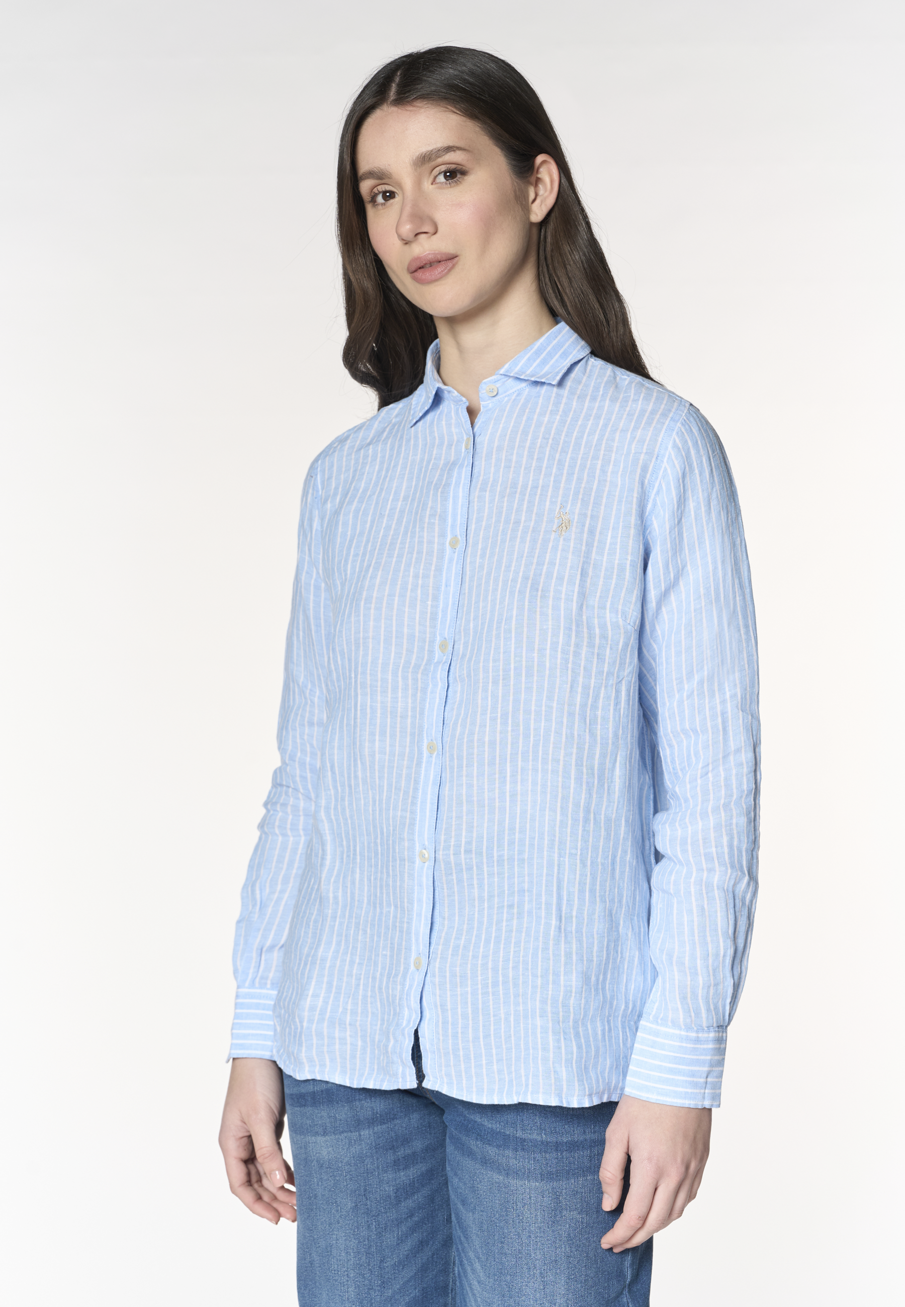 Camicia di lino a righe Premium Quality