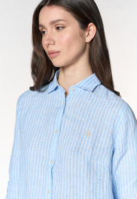 Camicia di lino a righe Premium Quality