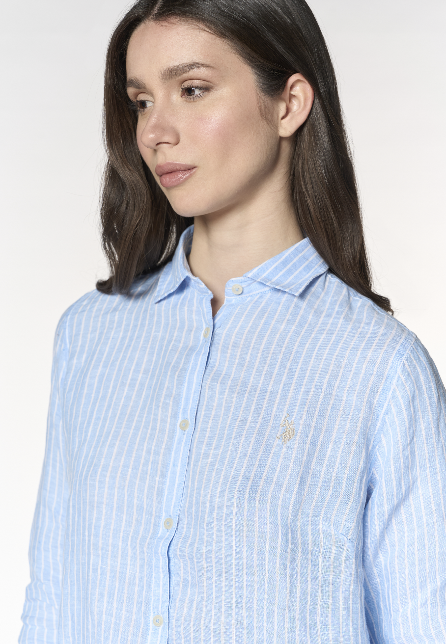 Camicia di lino a righe Premium Quality