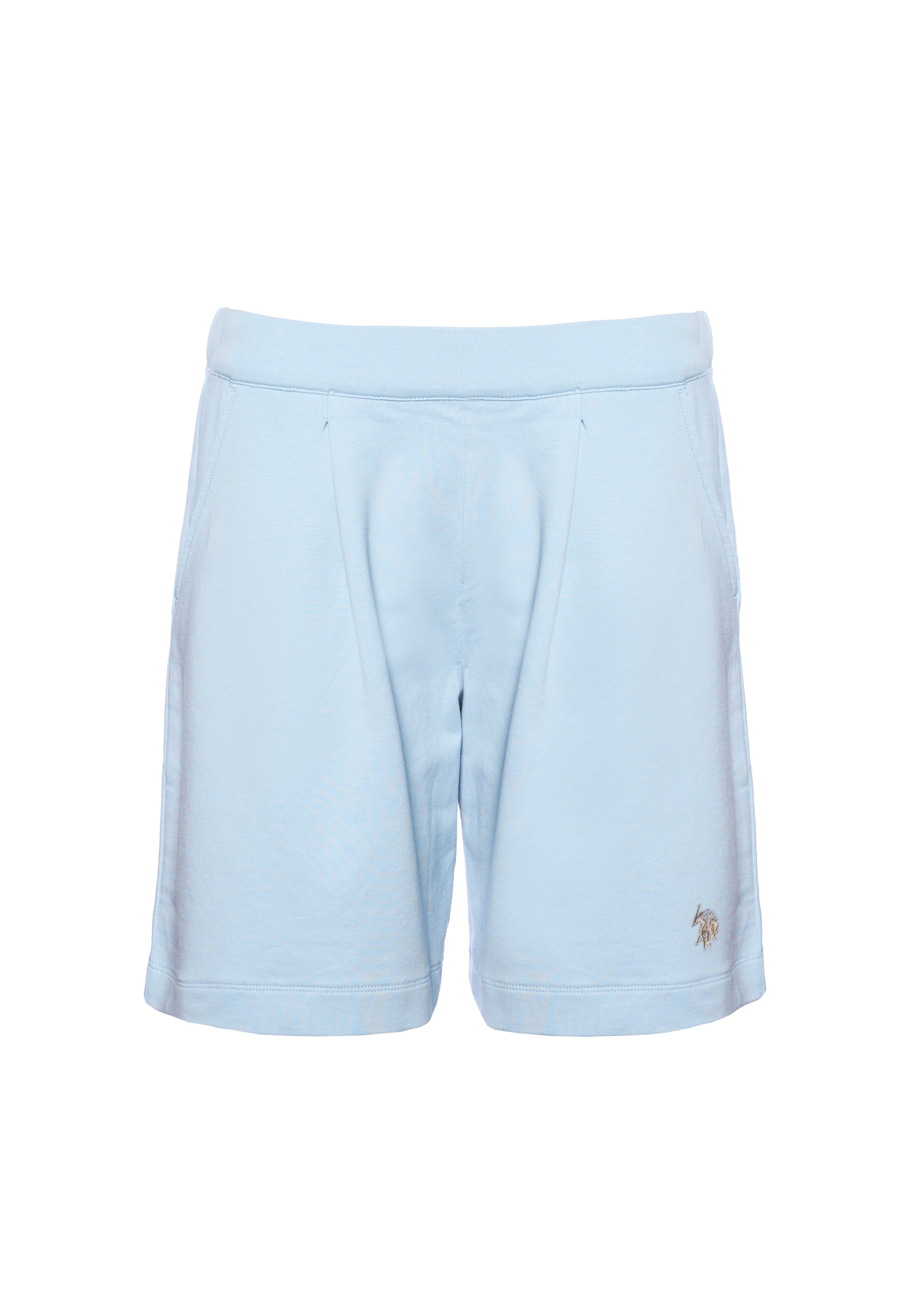 Pantalone corto sportivo da donna con vita elasticizzata e pinces frontali