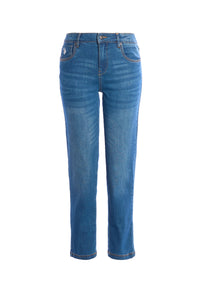 Pantalone denim da donna skinny fit in cotone stretch