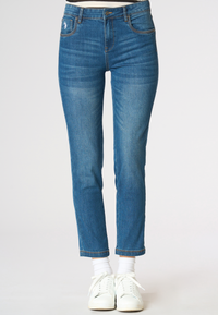 Pantalone denim da donna skinny fit in cotone stretch