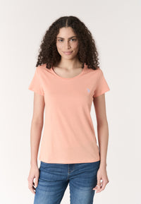 T-shirt donna in cotone light jersey con logo
