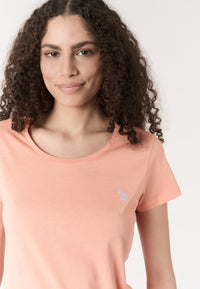 T-shirt donna in cotone light jersey con logo