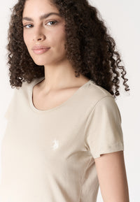 T-shirt donna in cotone light jersey con logo