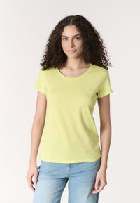 T-shirt donna in cotone light jersey con logo