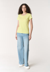 T-shirt donna in cotone light jersey con logo