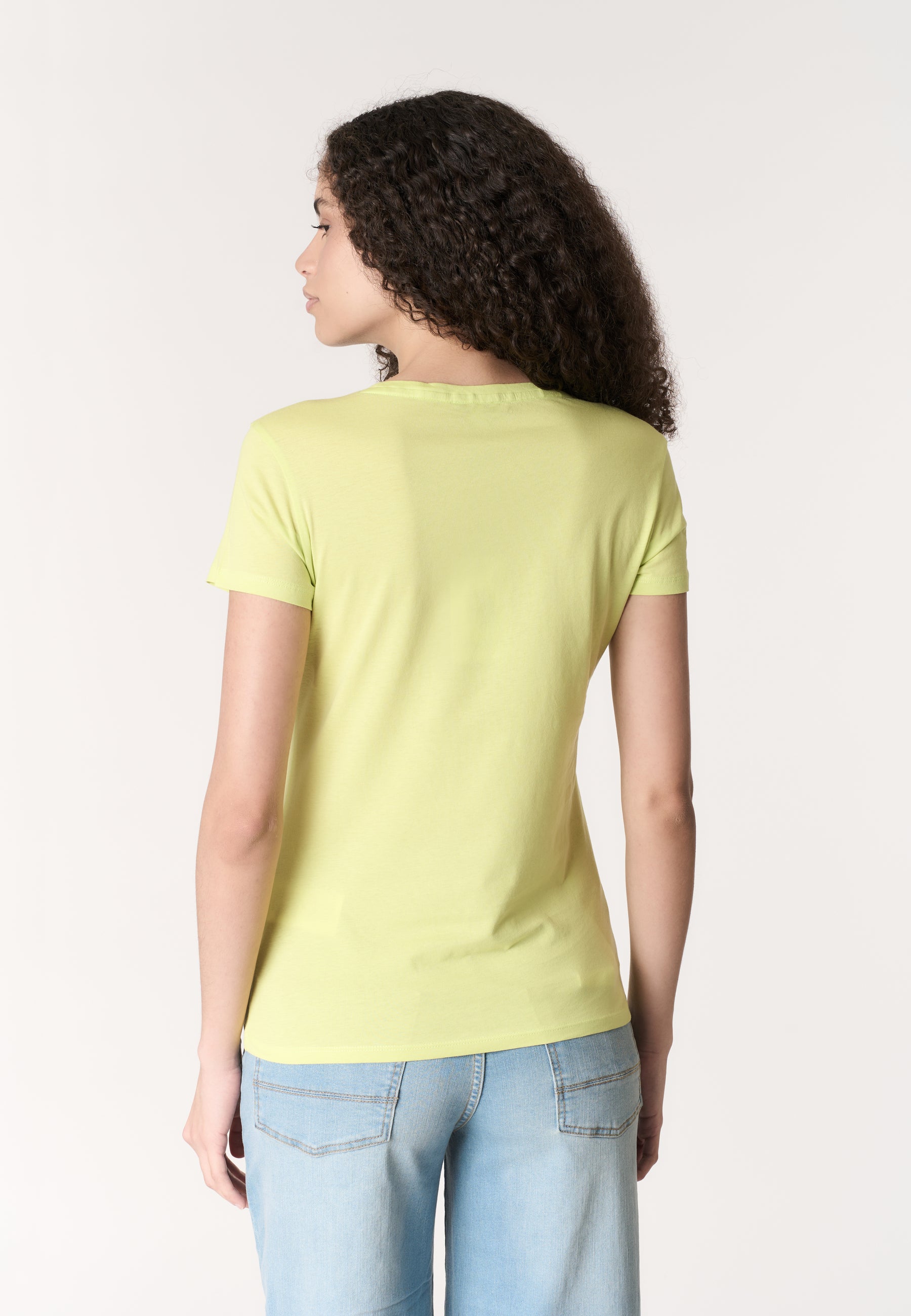 T-shirt donna in cotone light jersey con logo