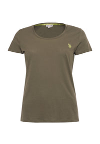 T-shirt donna in cotone light jersey con logo
