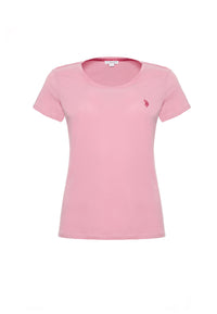 T-shirt donna in cotone light jersey con logo