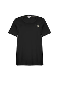 T-shirt donna in cotone light jersey con logo