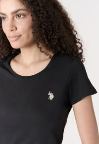 T-shirt donna in cotone light jersey con logo