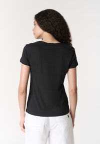 T-shirt donna in cotone light jersey con logo