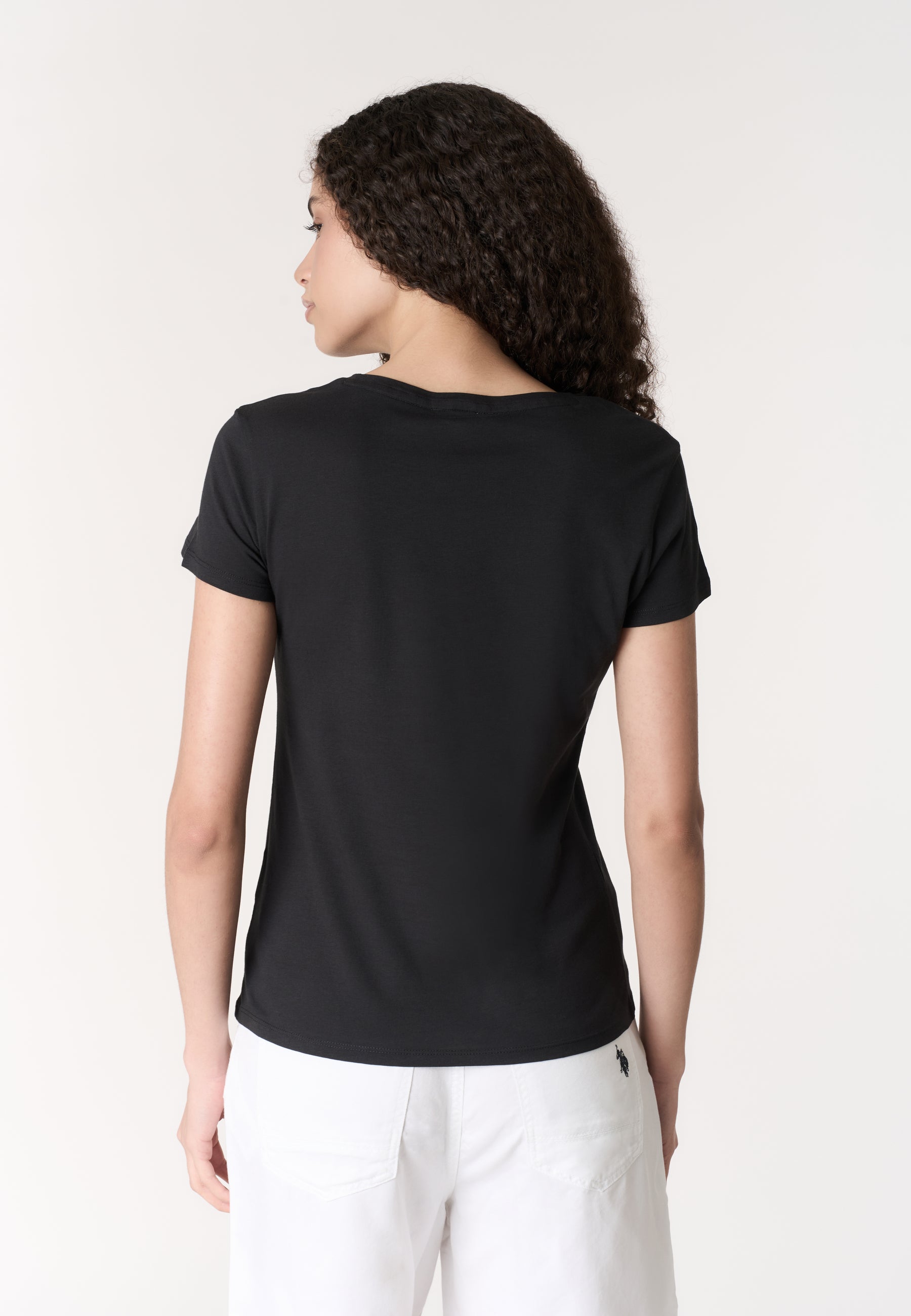 T-shirt donna in cotone light jersey con logo