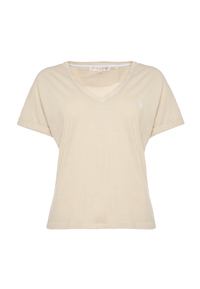 T-shirt da donna in misto canapa e cotone Premium Quality
