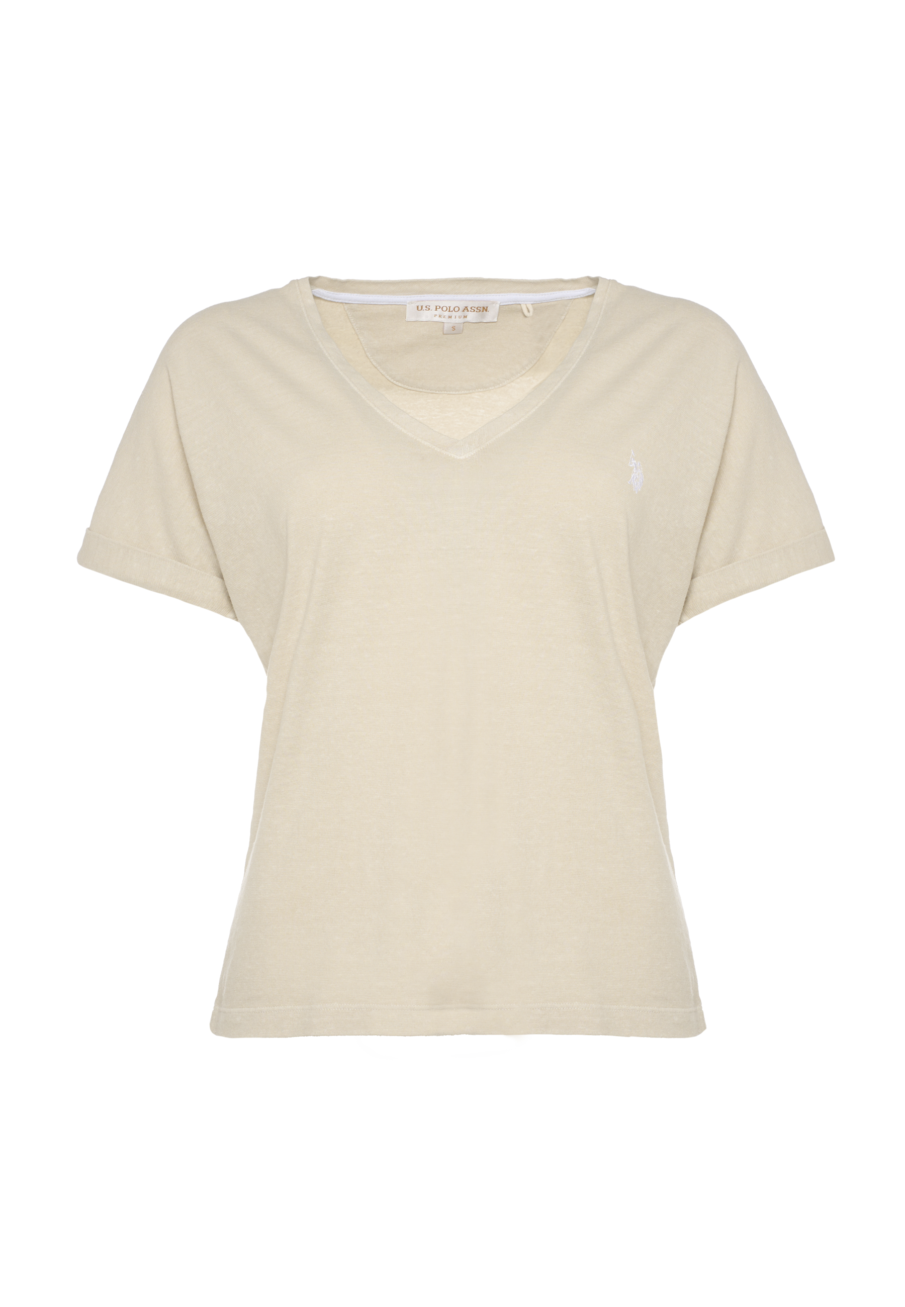 T-shirt da donna in misto canapa e cotone Premium Quality