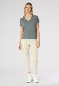T-shirt da donna in misto canapa e cotone Premium Quality