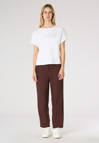 T-shirt da donna in cotone con manica stile kimono