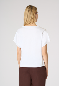 T-shirt da donna in cotone con manica stile kimono