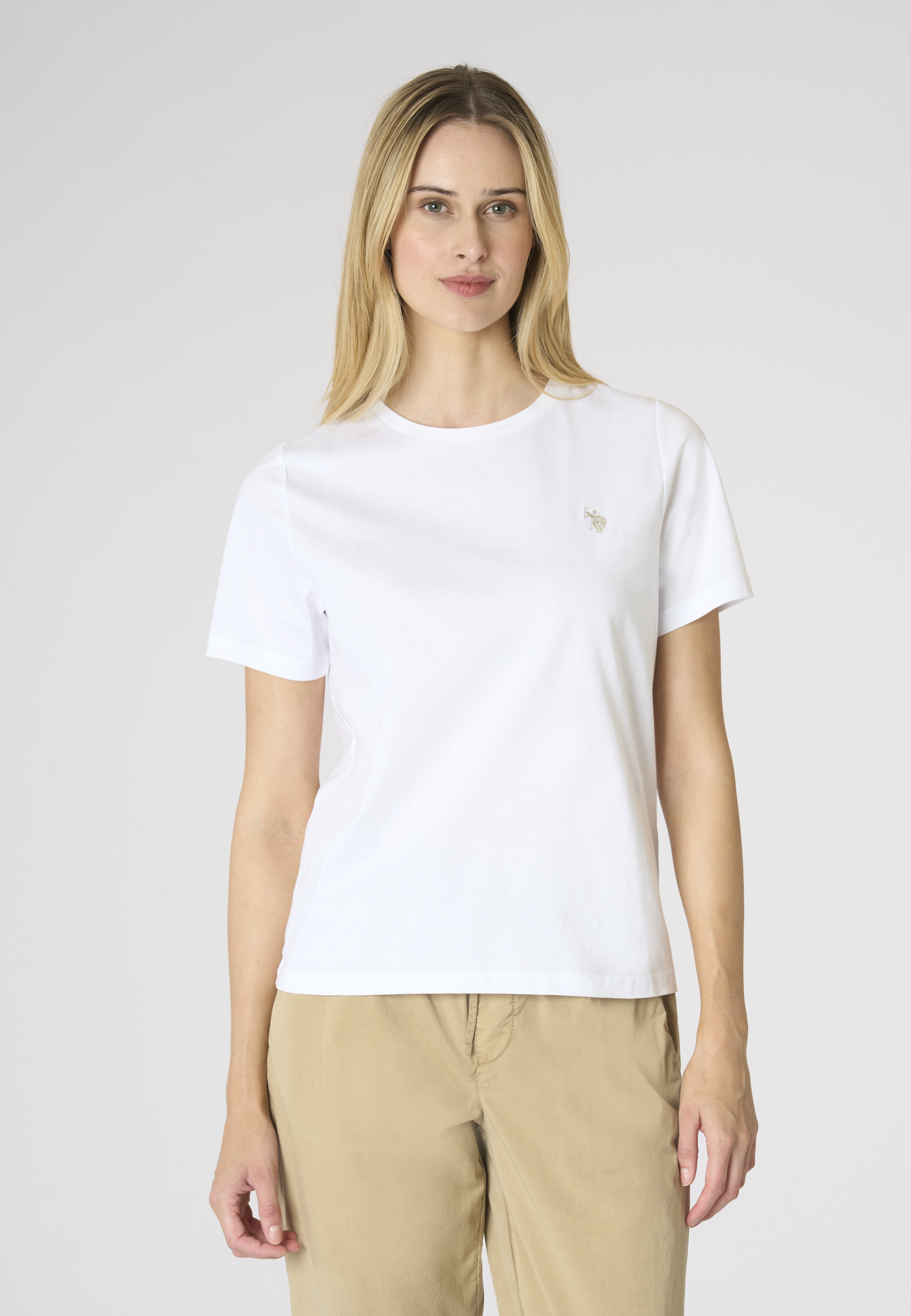 T-shirt da donna con logo in cotone light ice Premium Quality