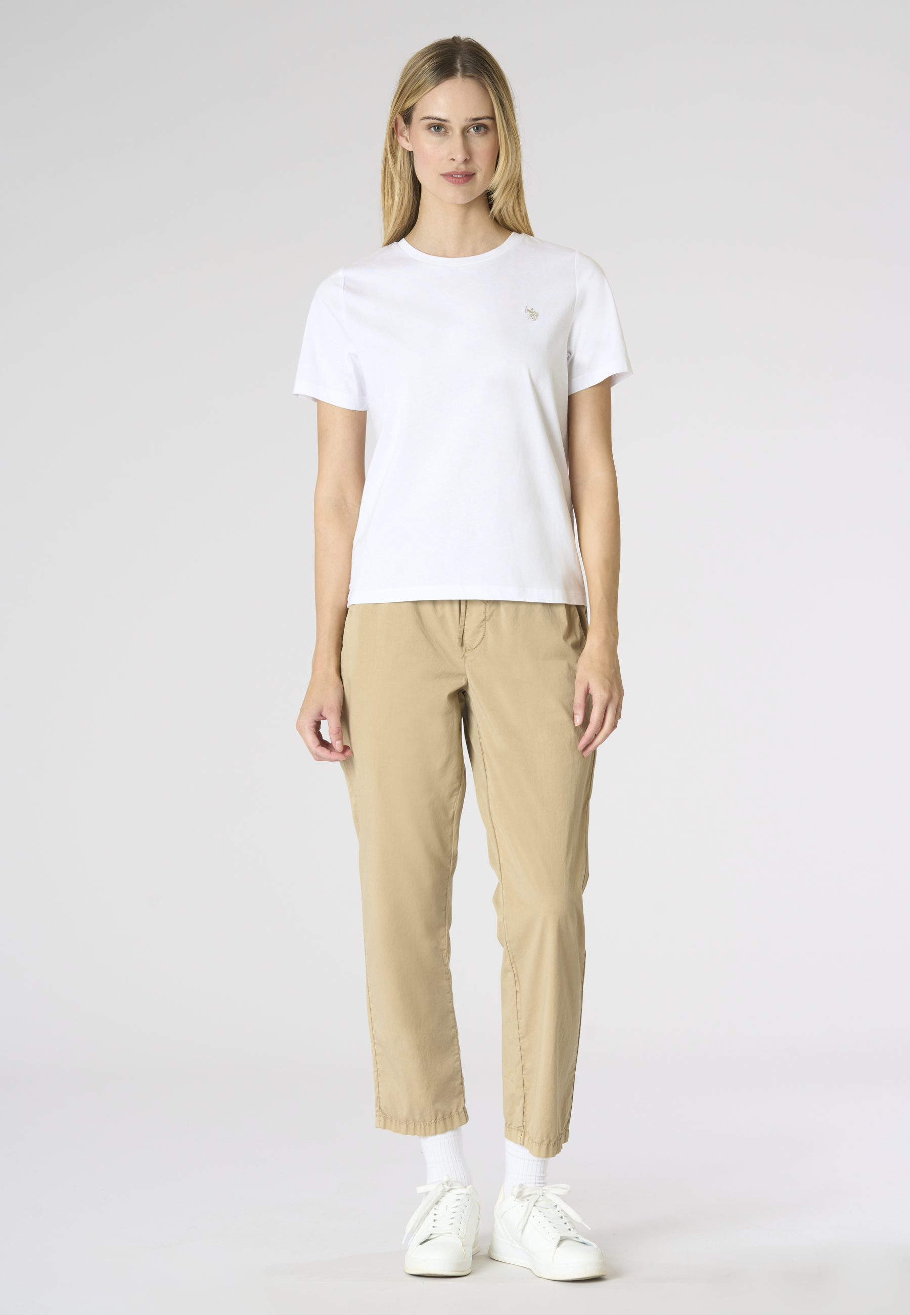 T-shirt da donna con logo in cotone light ice Premium Quality