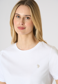 T-shirt da donna con logo in cotone light ice Premium Quality