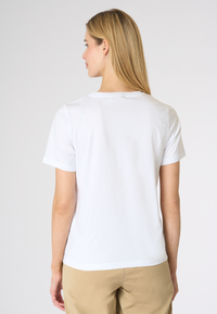 T-shirt da donna con logo in cotone light ice Premium Quality