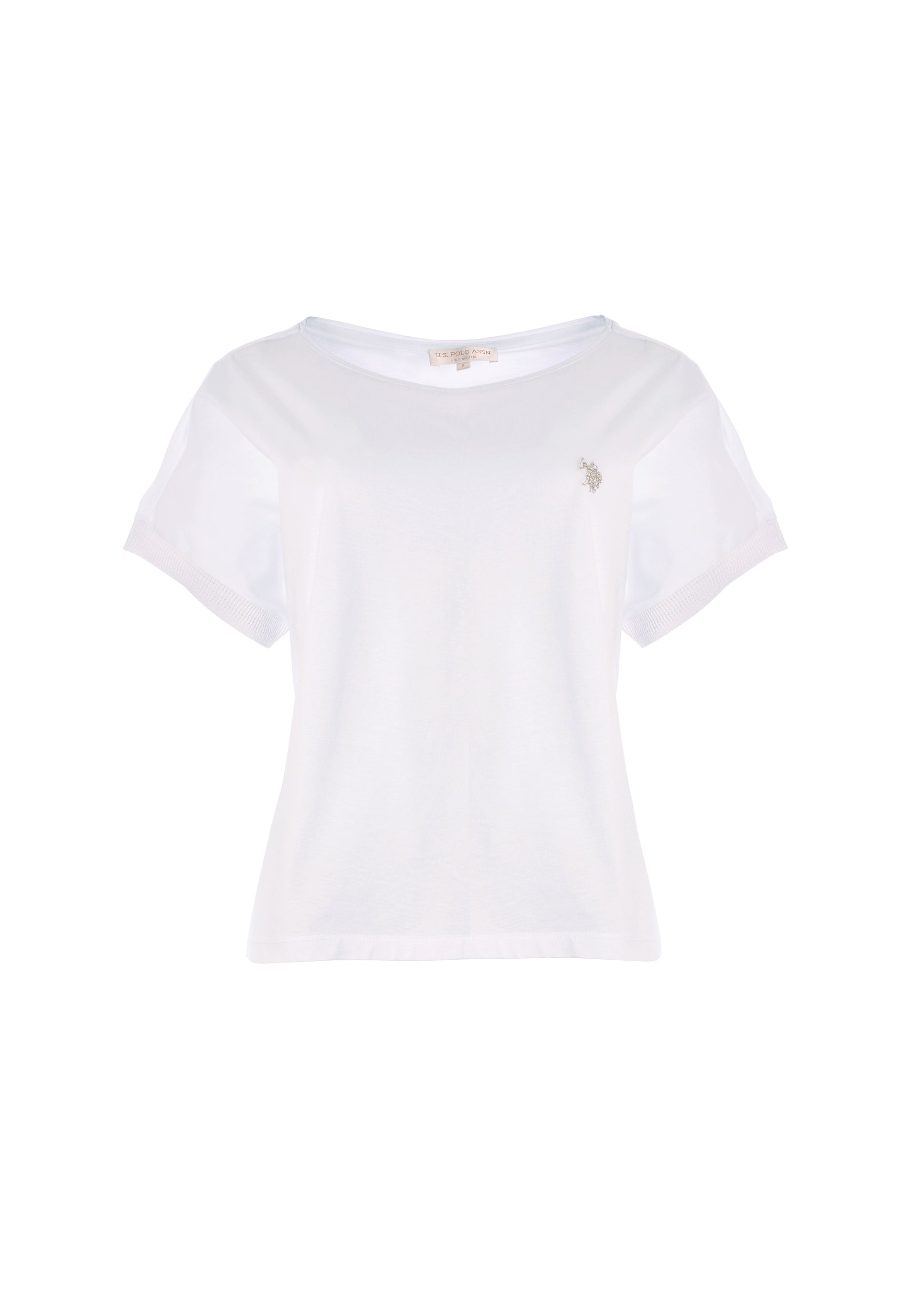 T-shirt da donna in cotone con manica stile kimono