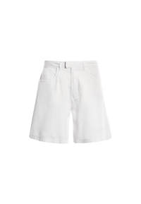 Shorts da donna in misto lyocell e cotone con ricamo Double Horsemen