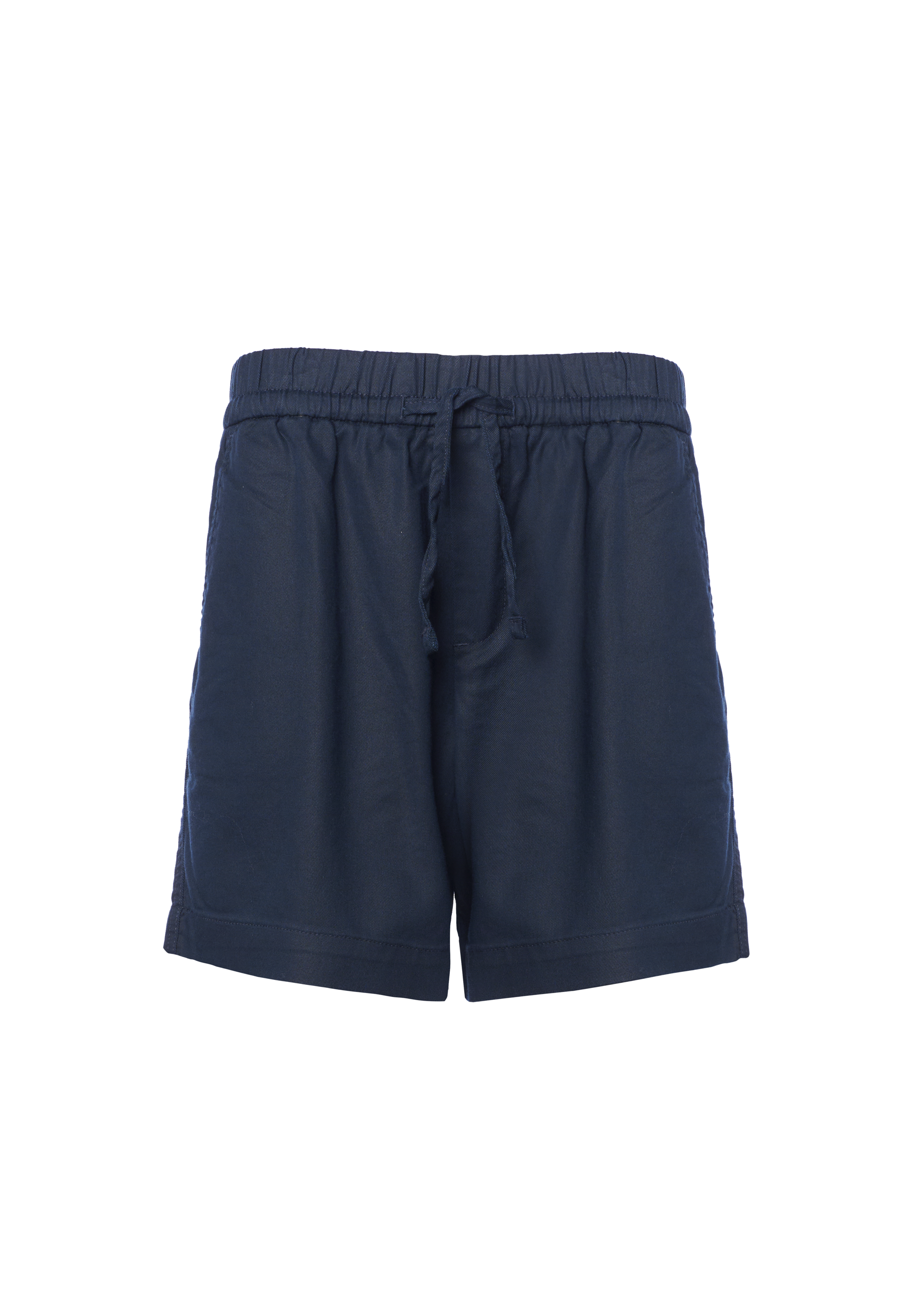Pantalone corto in lyocell da donna con vita elasticizzata e coulisse