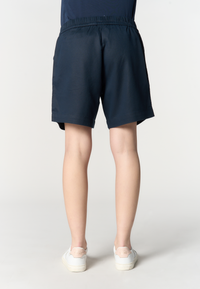 Pantalone corto in lyocell da donna con vita elasticizzata e coulisse