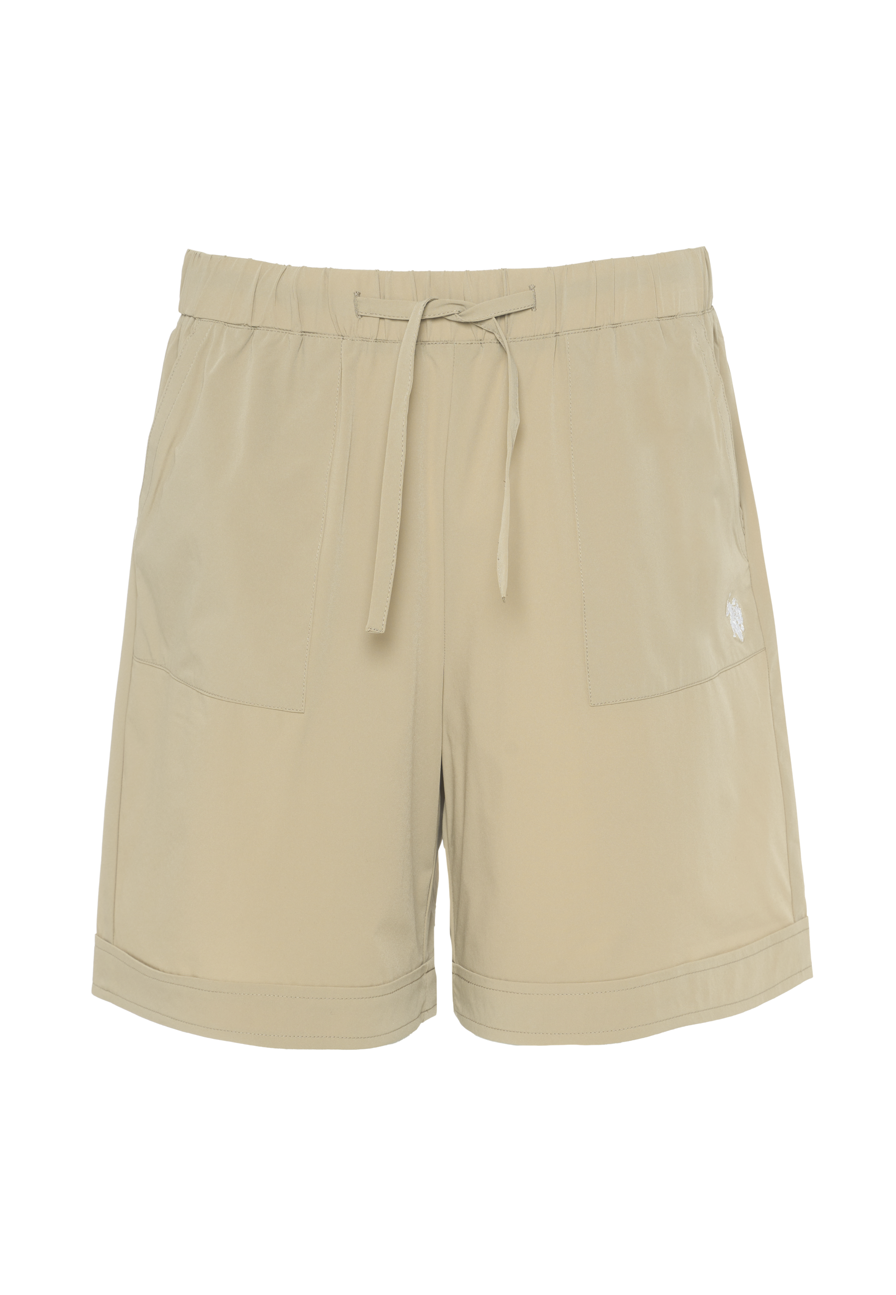 Pantalone corto sportivo da donna con vita elasticizzata