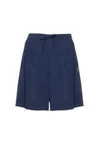 Pantalone corto sportivo da donna con vita elasticizzata