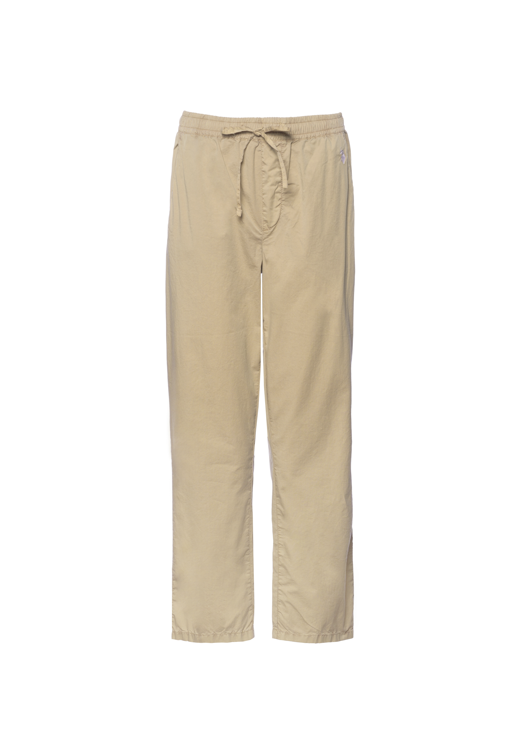 Pantalone chino da donna in cotone con coulisse regolabile