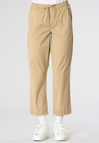 Pantalone chino da donna in cotone con coulisse regolabile