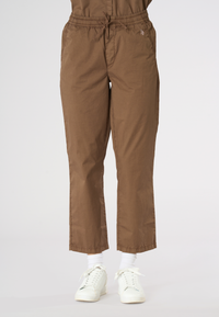 Pantalone chino da donna in cotone con coulisse regolabile