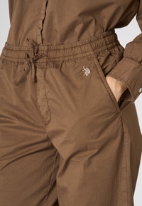 Pantalone chino da donna in cotone con coulisse regolabile