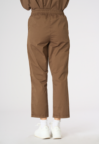 Pantalone chino da donna in cotone con coulisse regolabile