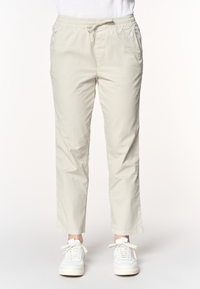 Pantalone chino da donna in cotone con coulisse regolabile