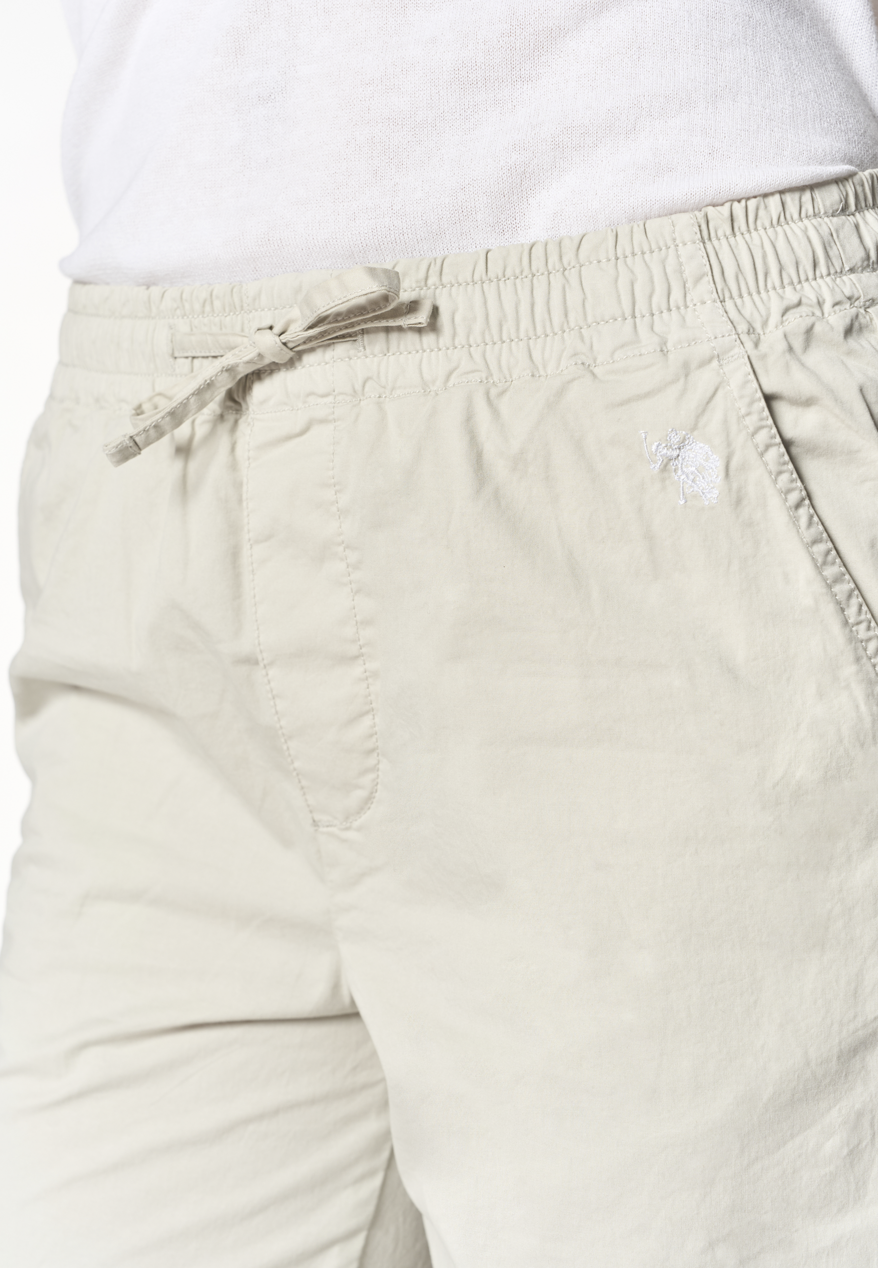Pantalone chino da donna in cotone con coulisse regolabile