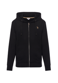 Felpa da donna in cotone con cappuccio e chiusura full zip