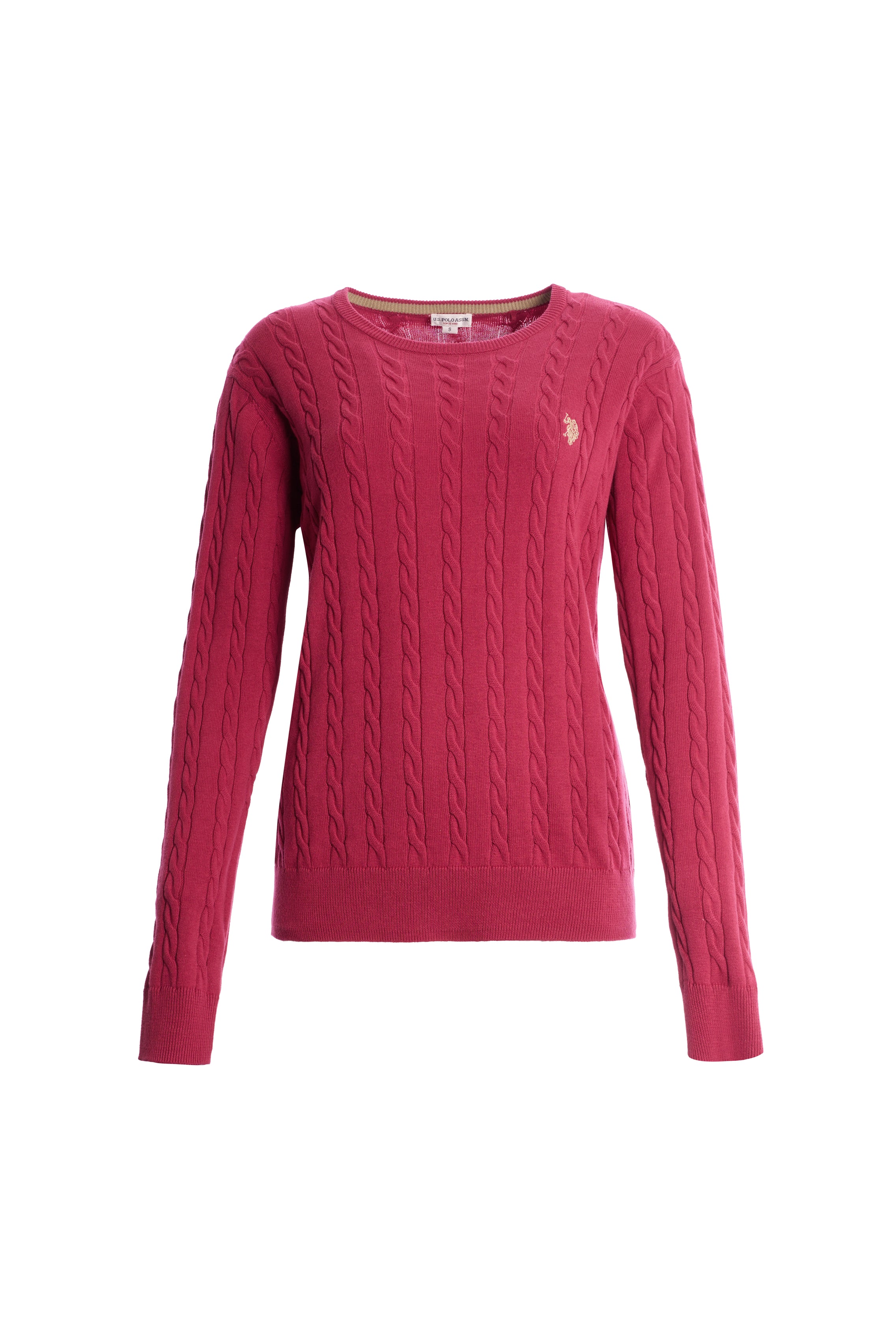 Maglia con lavorazione a treccia in cotone