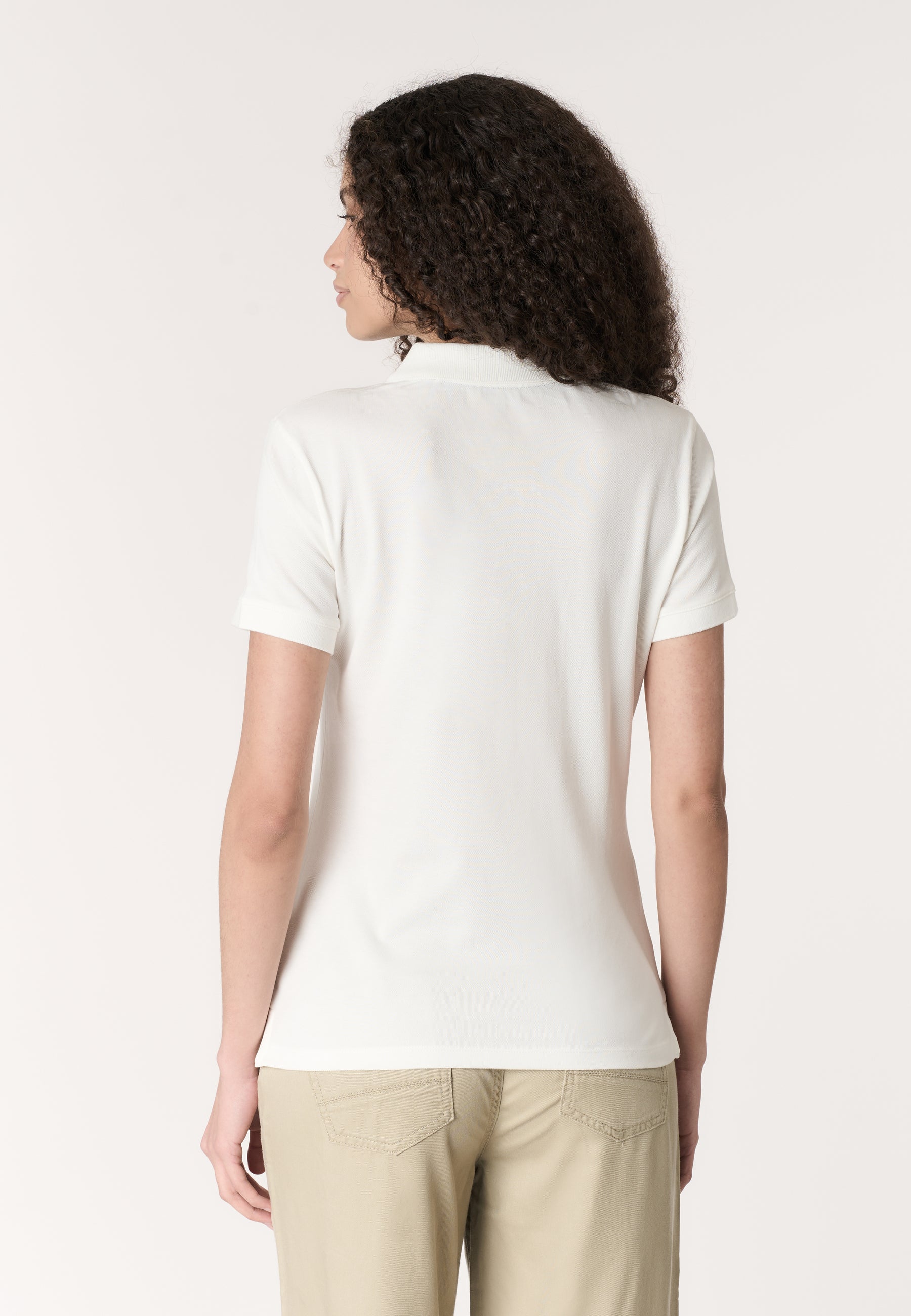 Polo shirt da donna in cotone stretch micropiquet