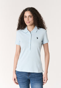 Polo shirt da donna in cotone stretch micropiquet