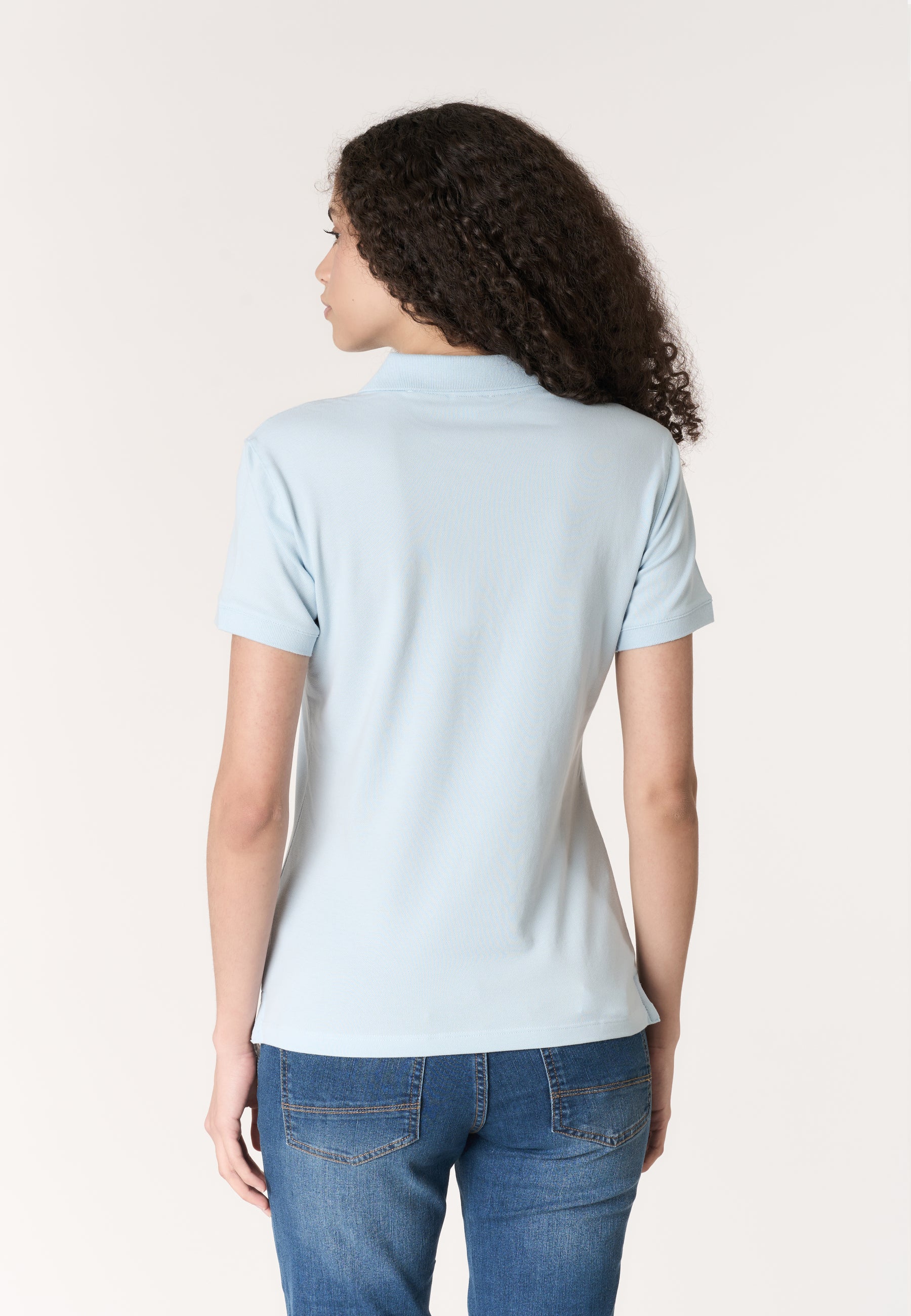 Polo shirt da donna in cotone stretch micropiquet